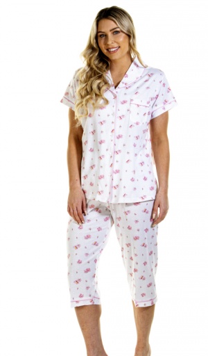 La Marquise Pink Blush Crop Pyjama